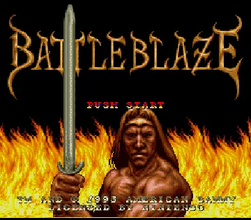 Battle Blaze (USA) (Beta) screen shot title